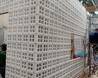 công trình gạch bông gió ở quận 3 thành phố Hồ Chí Minh