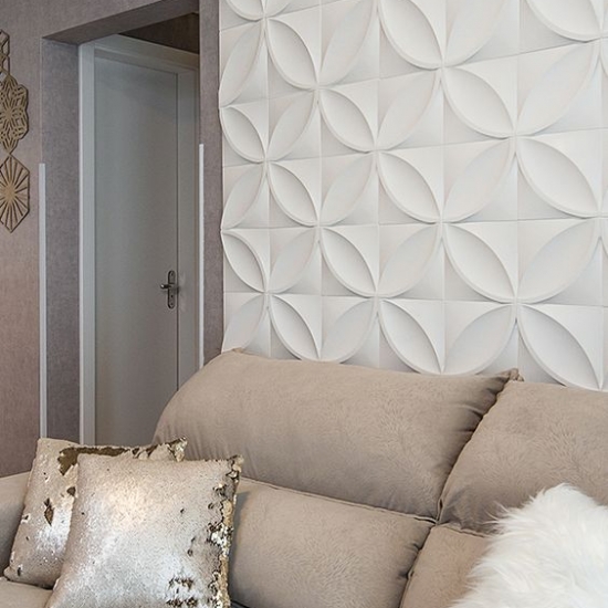 gạch 3d xi măng chiếc lá đơn