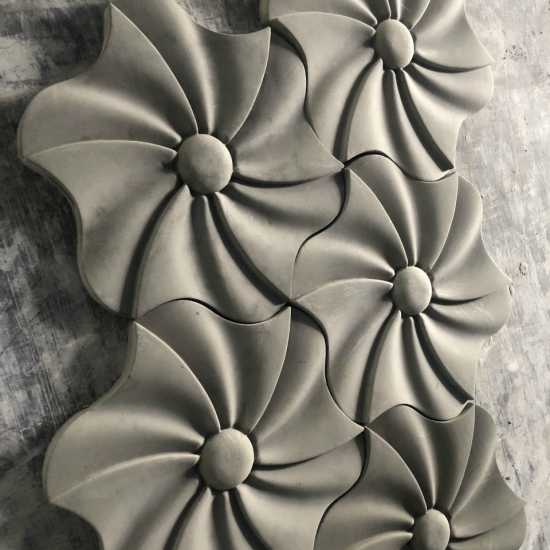 GẠCH 3D XI MĂNG BÔNG HOA